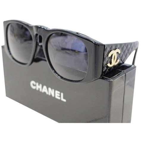 chanel black vintage round sunglasses|cheap authentic chanel sunglasses.